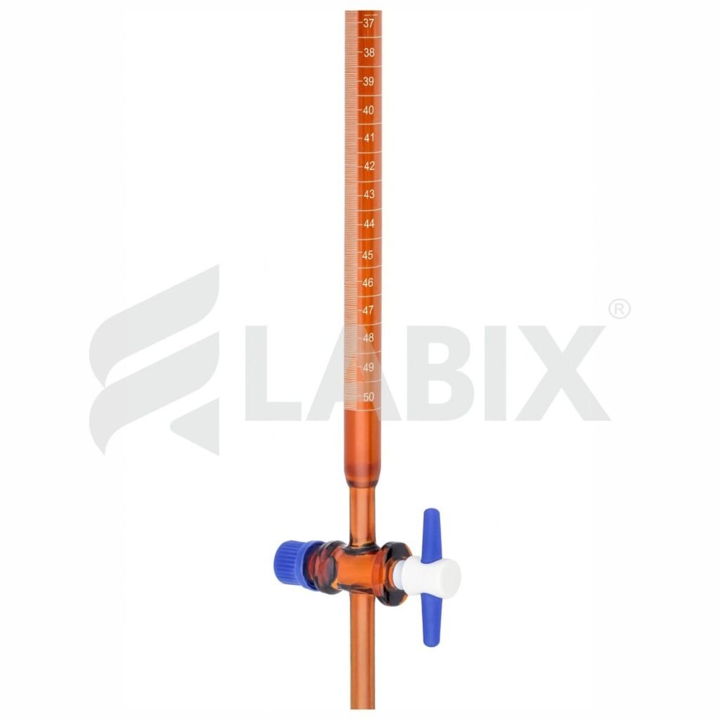 Burettes with Straight Bore PTFE key Stopcock