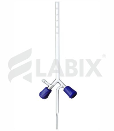 Burettes, Double Bore Screw type Rotaflow Stopcock with PTFE Keys