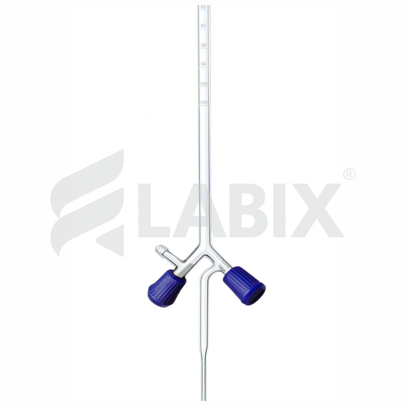 1013 Burettes, Double Bore Screw type Rotaflow Stopcock with PTFE Keys