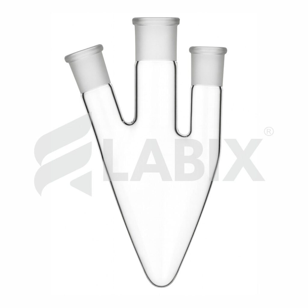 Pear Shaped Three Neck Flasks