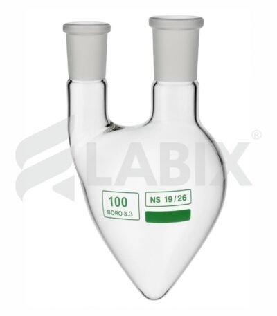 Pear Shaped Two Neck Flasks