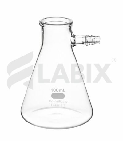 Buchner filtration flask with bolt neck for laboratory vacuum filtration
