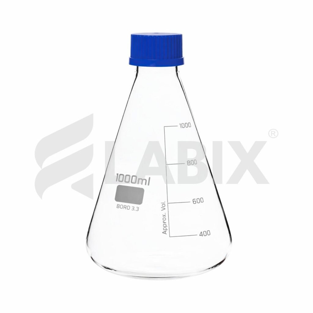 Conical Flask with Teflon Liner Screw Cap
