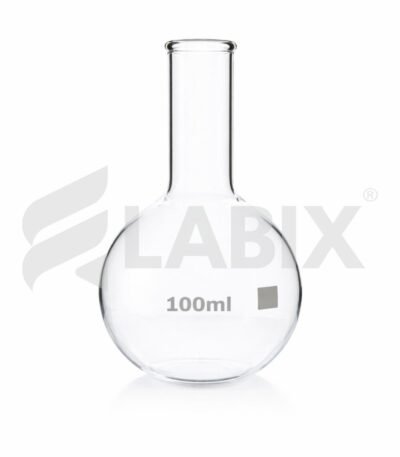 Conical flask without rim for laboratory use
