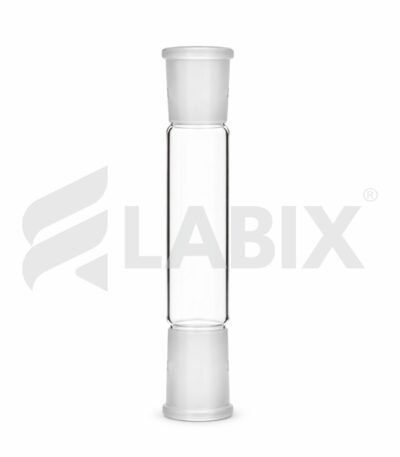 Double plain end glass cone for laboratory glassware connection