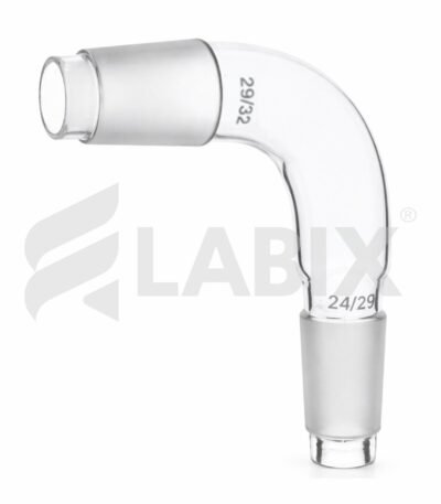Plain bend receiver adapter for laboratory distillation and condensate transfer