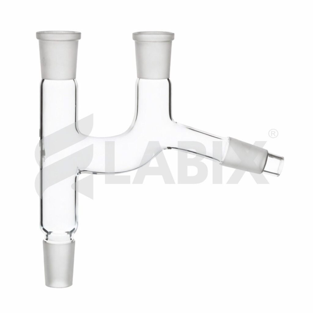 Claisen head double neck glassware for laboratory distillation setups