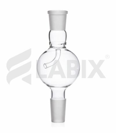 Splash head adapter for laboratory distillation glassware assemblies