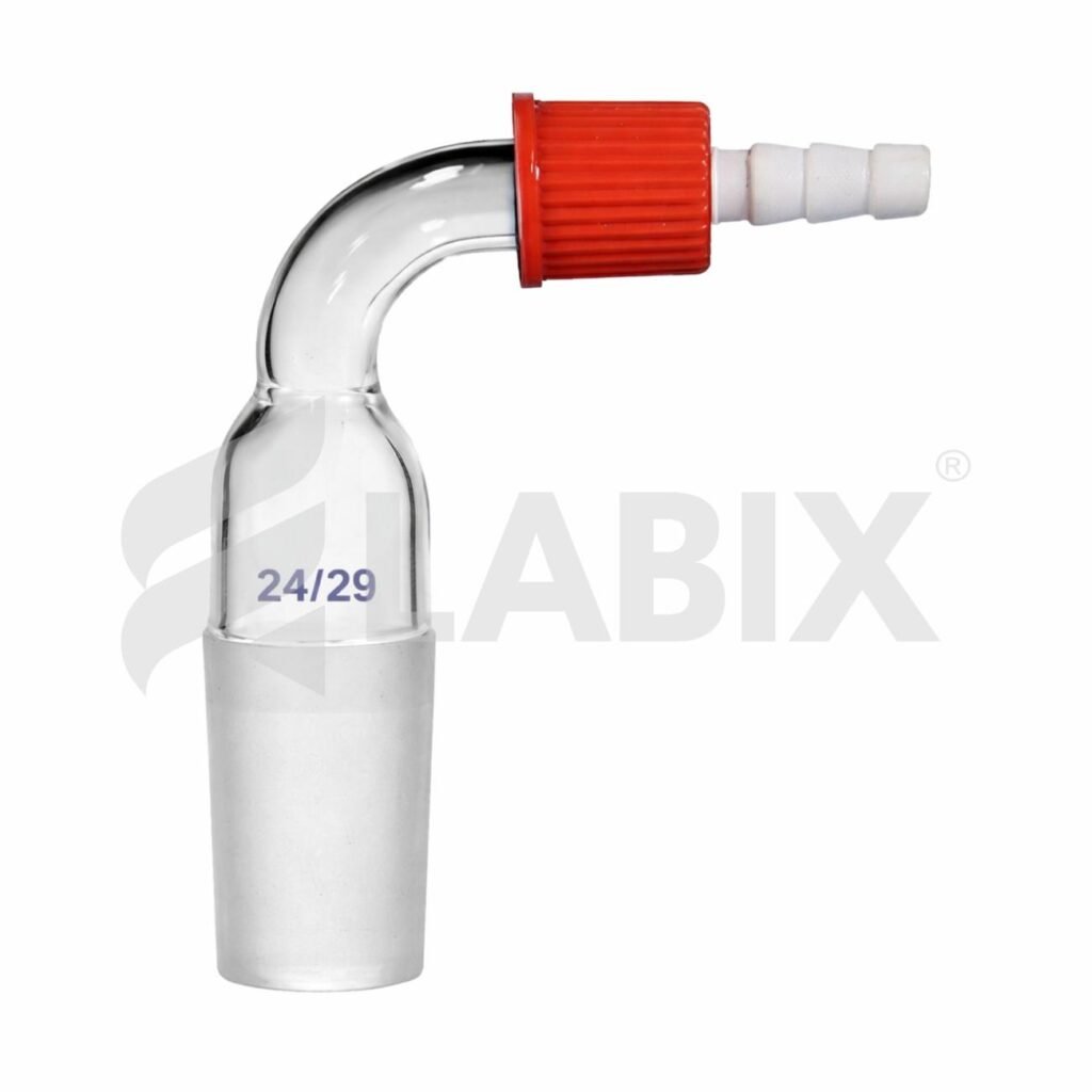 right angle tubing adapter laboratory