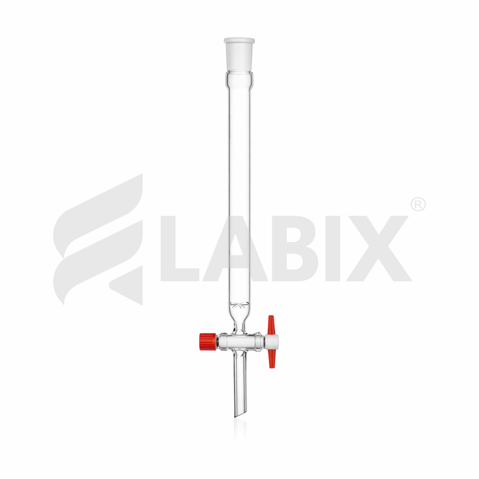 1429 A Chromatography Column with Integral sintered disc with Socket & PTFE Stopcock. - Image 1