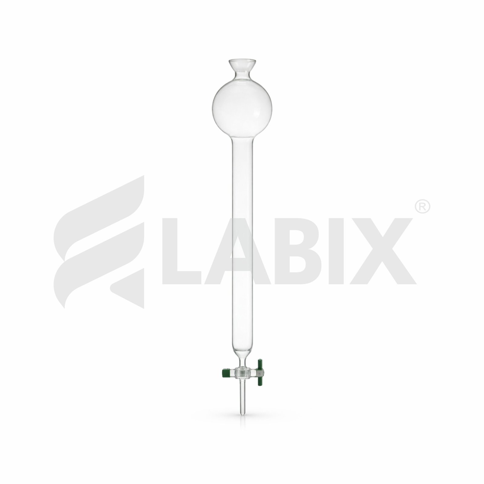 1429E Chromatography Columns with reservoir plain with PTFE key stopcock - Image 1