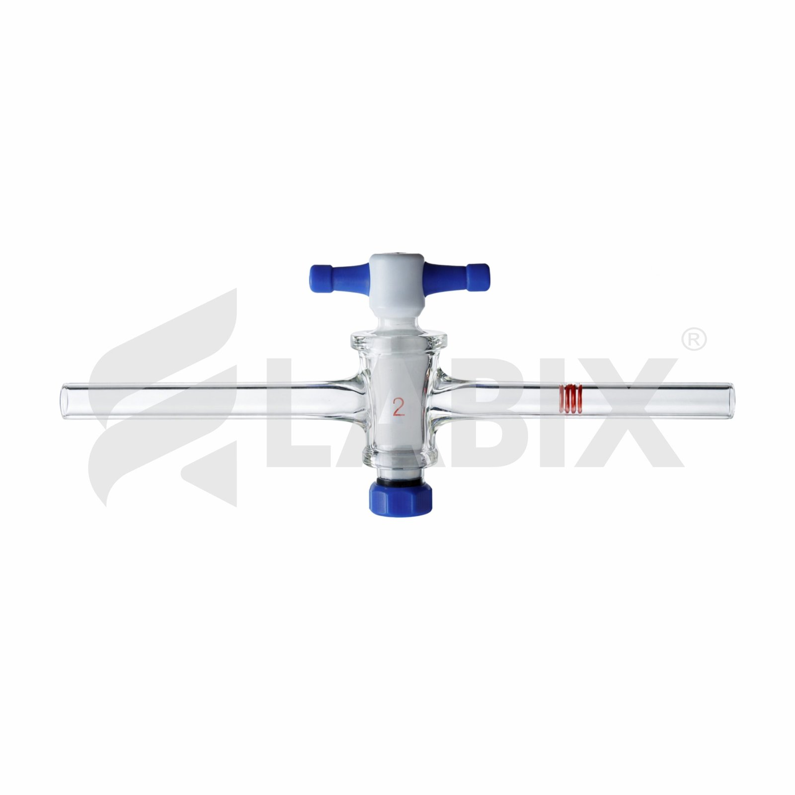 1455 Stopcock Straight Bore with PTFE key - Image 1