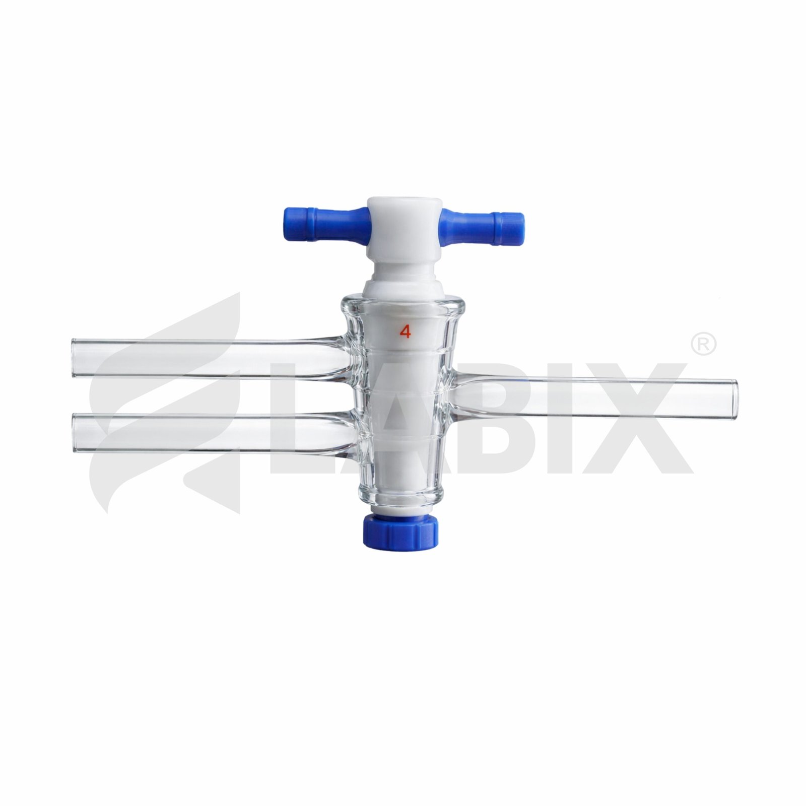 1459 Stopcock Oblique Bore with PTFE key - Image 1